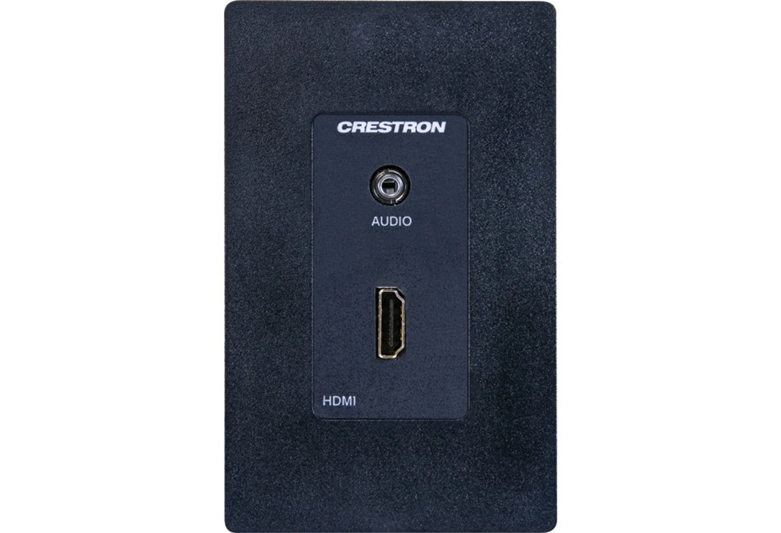 Crestron MP-WP150-B media presentation wall plate, front view