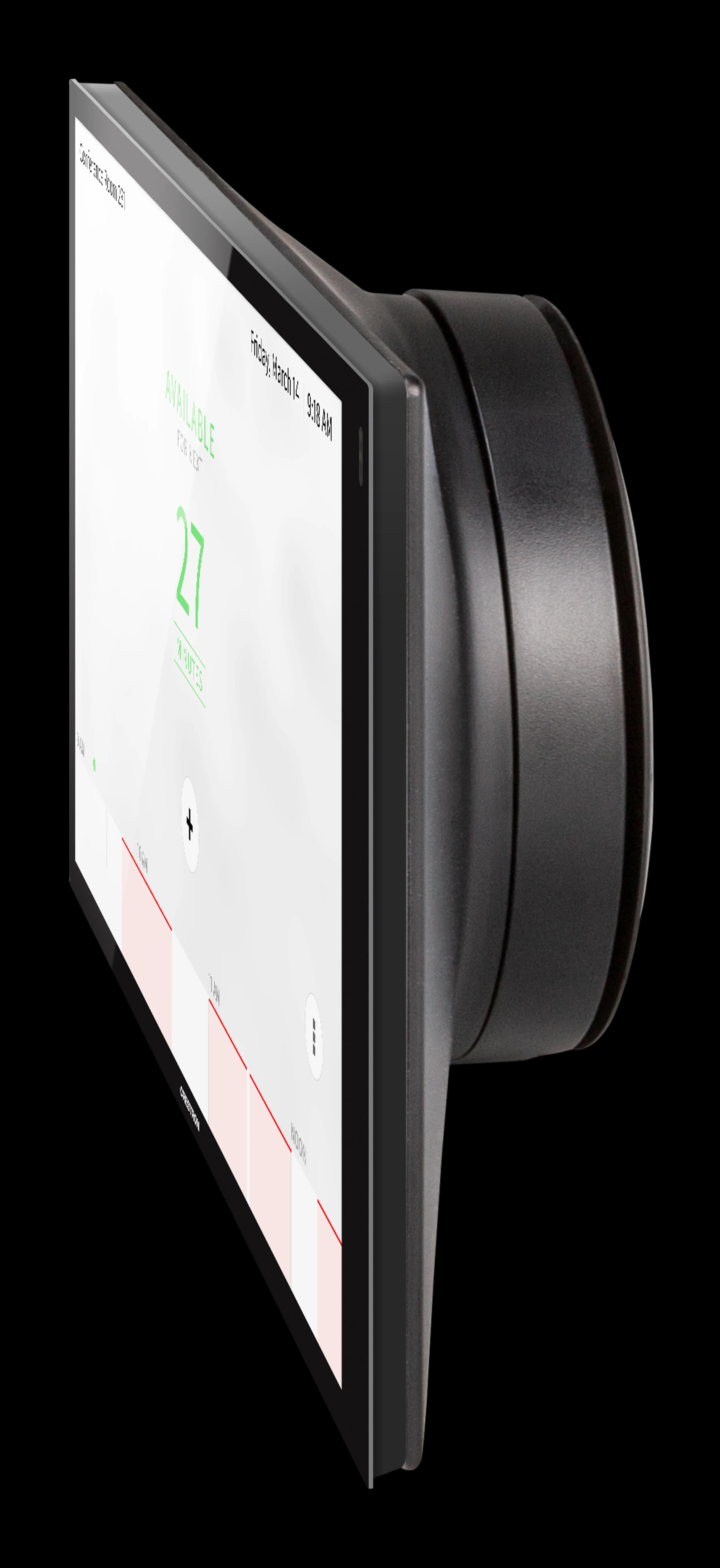 Crestron TSW-1070-MSMK-B-S multisurface mount kit, angled view