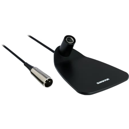 Shure CVD-B desktop base with attached XLR cable, for Centraverse gooseneck microphones
