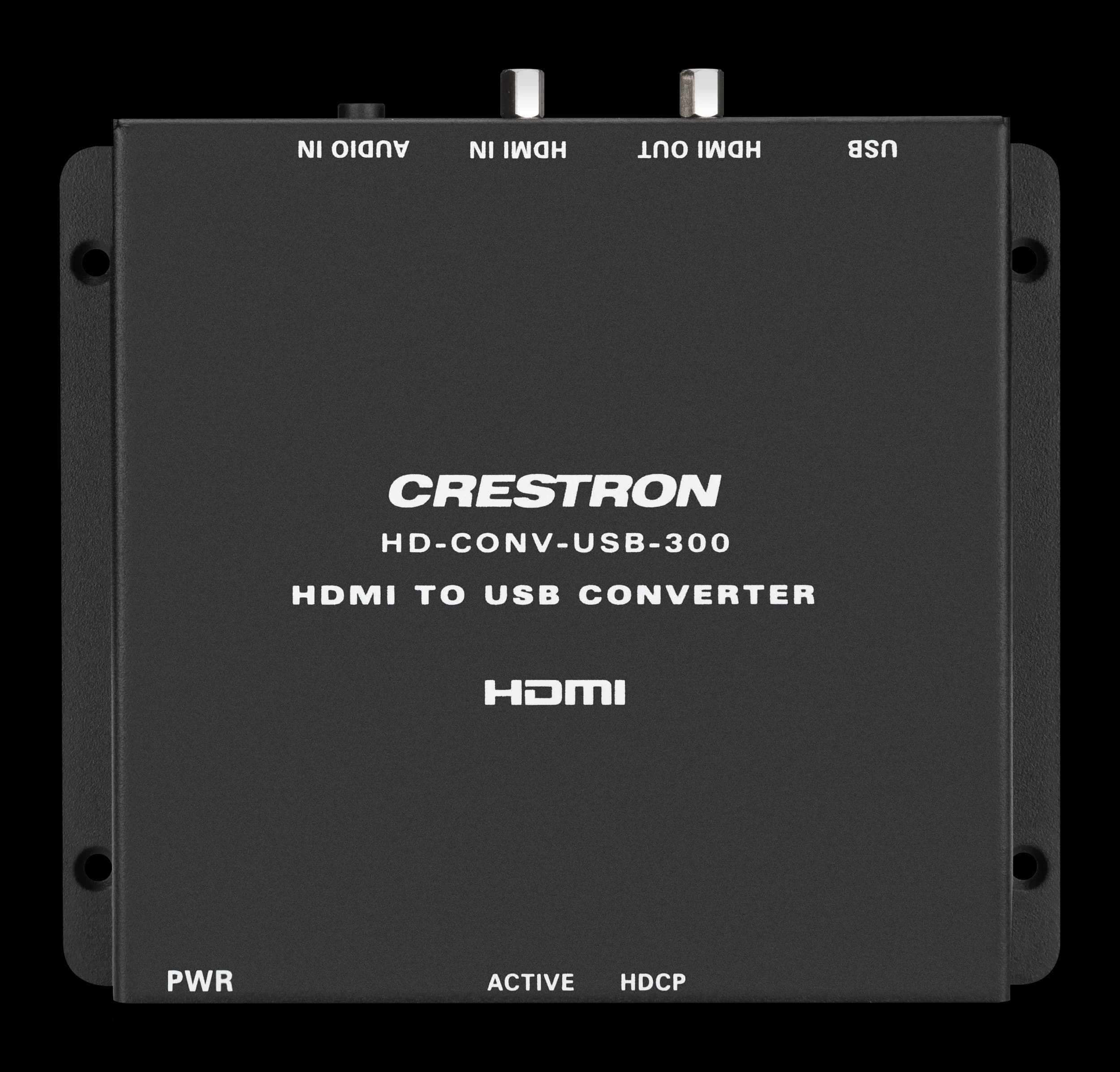 Crestron HD-CONV-USB-300 HDMI to USB converter, angled view