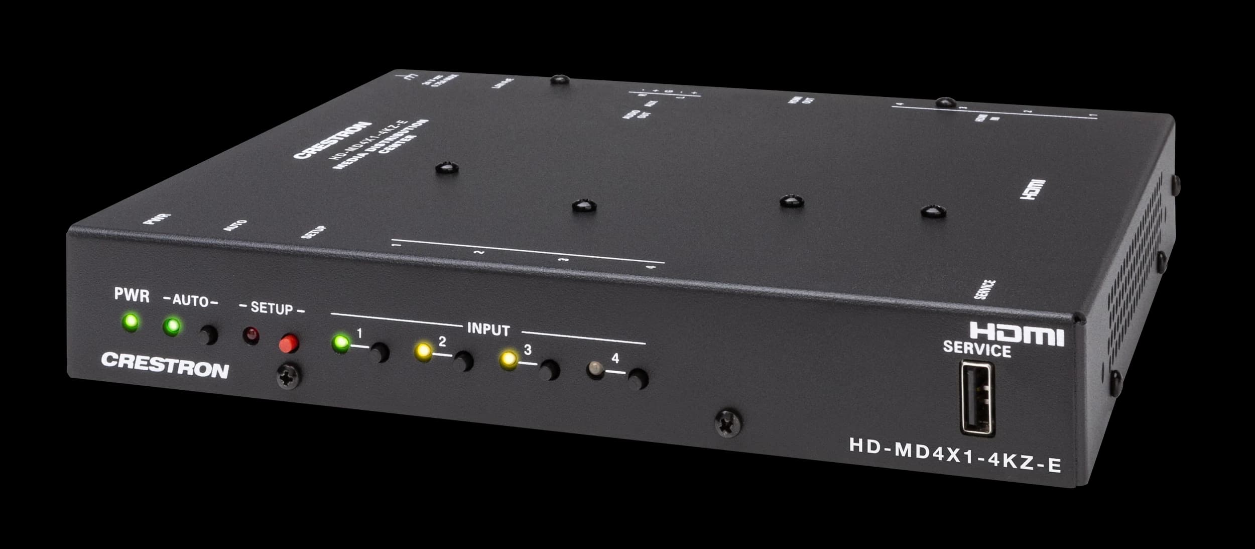 Crestron HD-MD4X1-4KZ-E 4x1 HDMI switcher, rear view