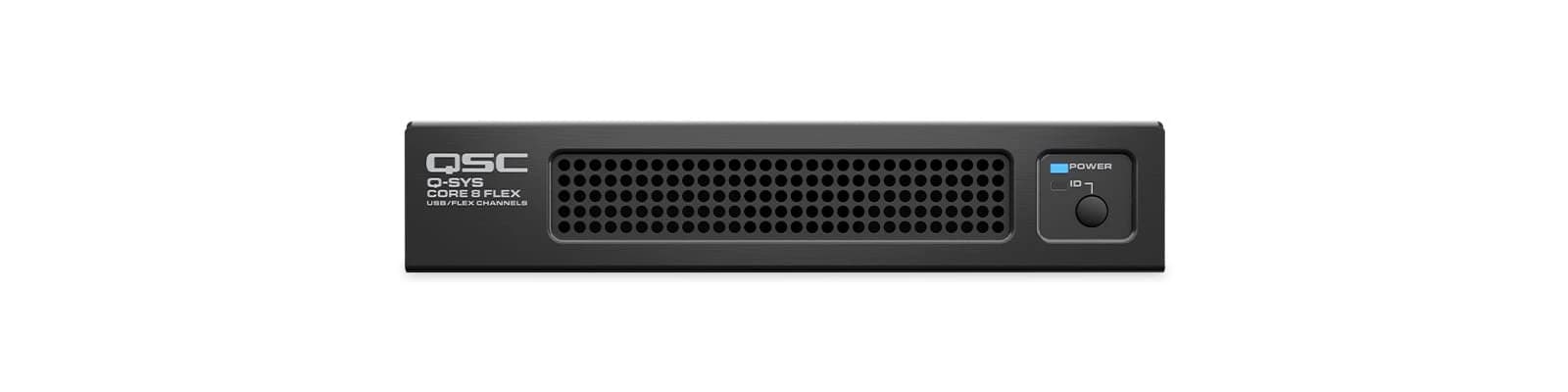 QSC Q-SYS Core 8 Flex, angled view