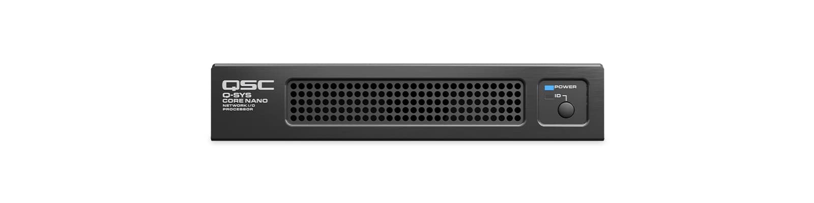 QSC Q-SYS Core Nano, angled view