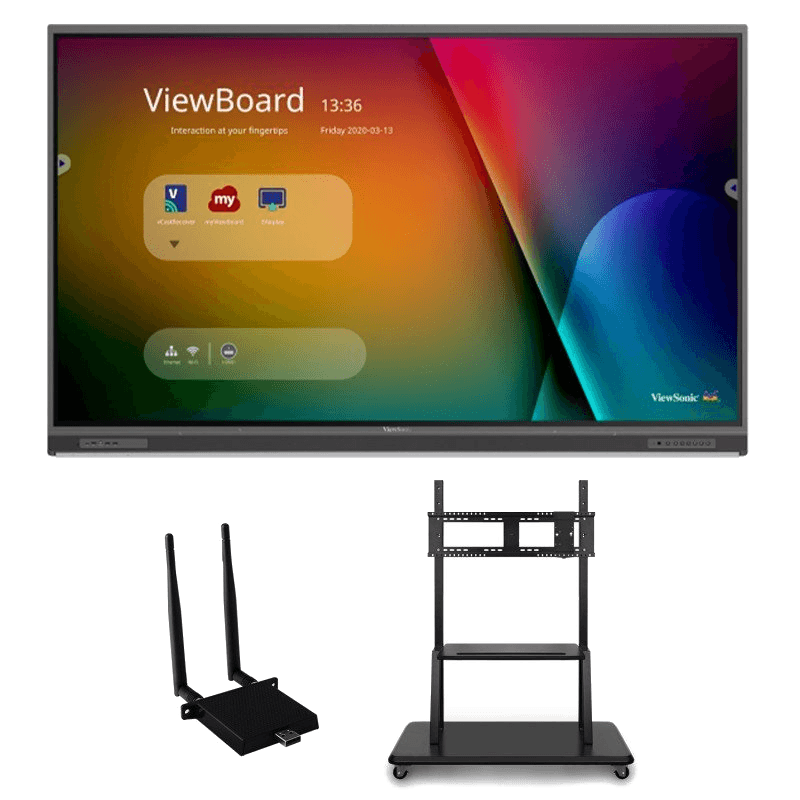 ViewSonic ViewBoard IFP8652-1C-E2 interactive display bundle