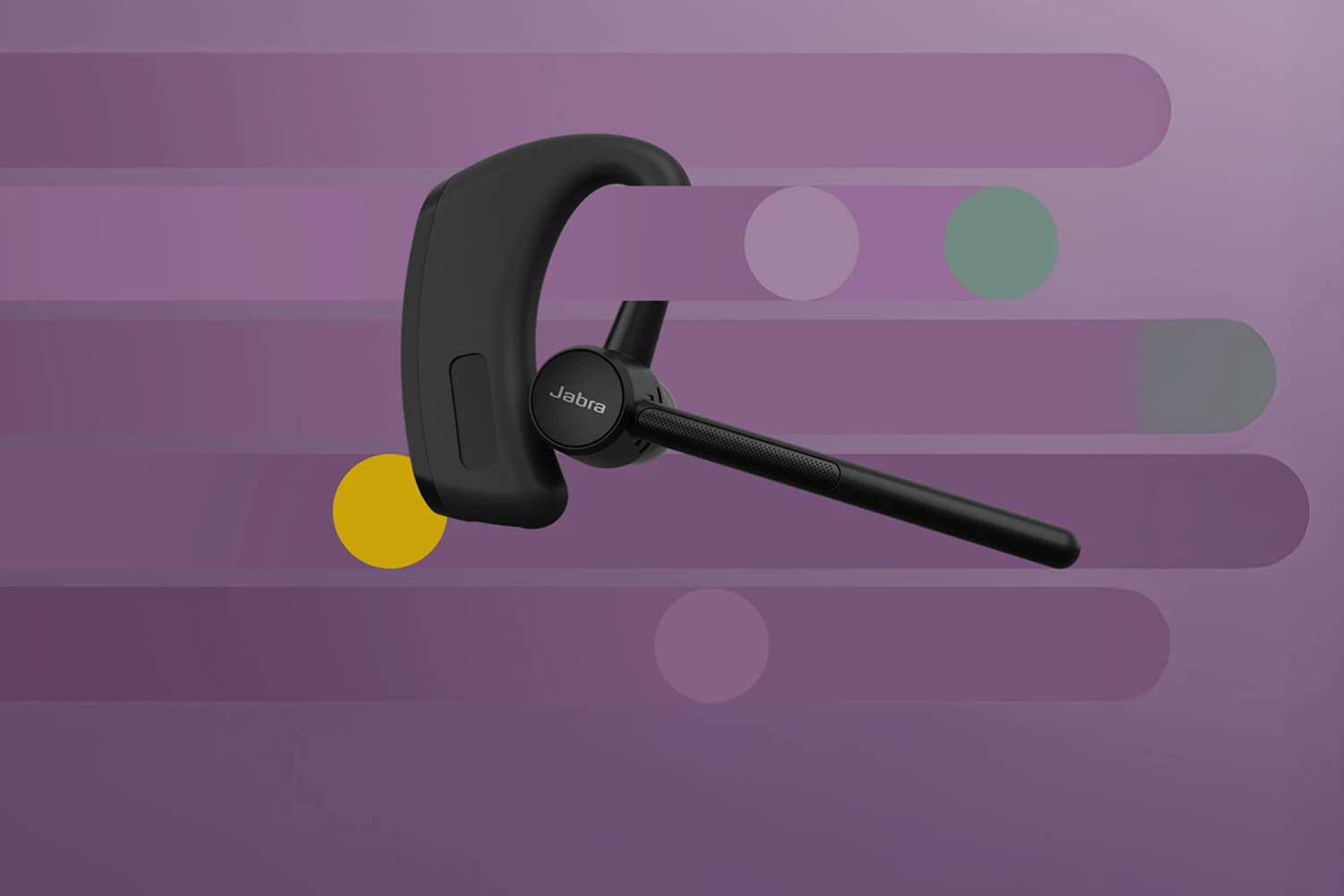 Jabra Perform 45 SE wireless retail headset, angled studio view
