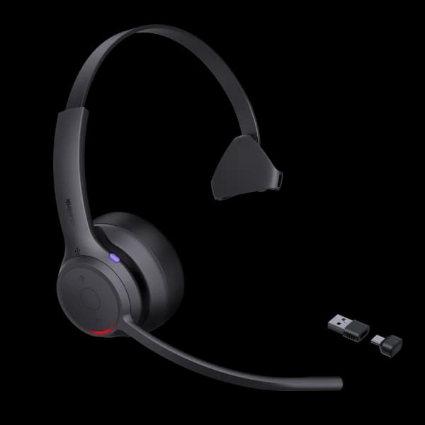 Yealink ZenOffice32 Mono Bluetooth wireless headset with BT51C dongle, studio view