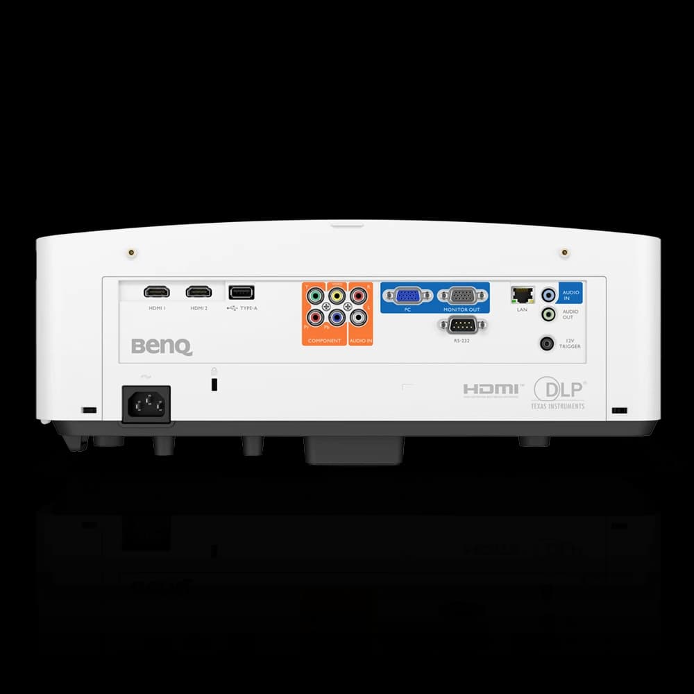 BenQ LU930 laser conference room projector, rear connector panel