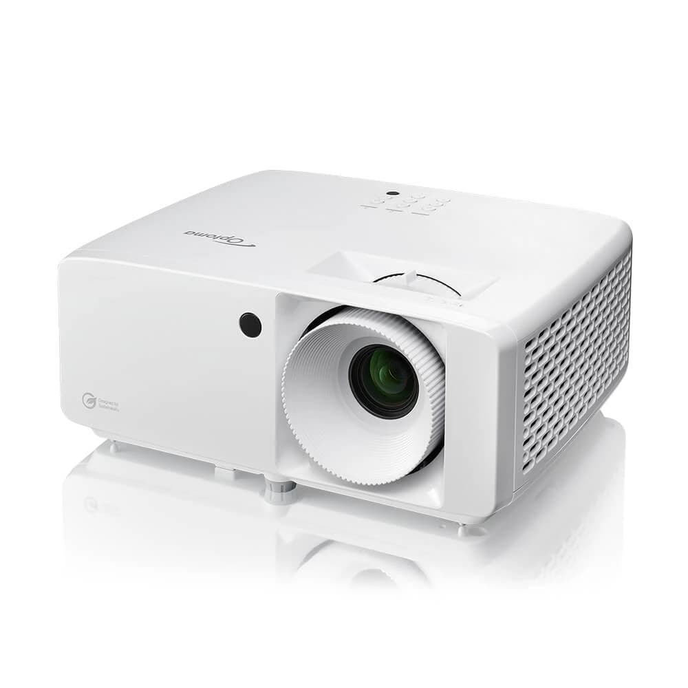 Optoma ZH521 laser projector, angled view