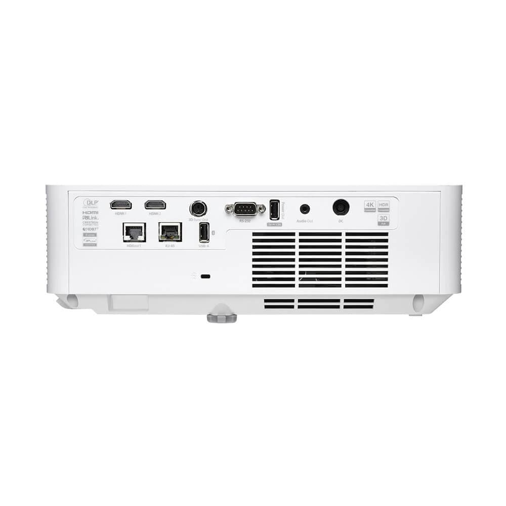 Optoma ZU600UST ultra-short-throw laser projector, rear connector panel
