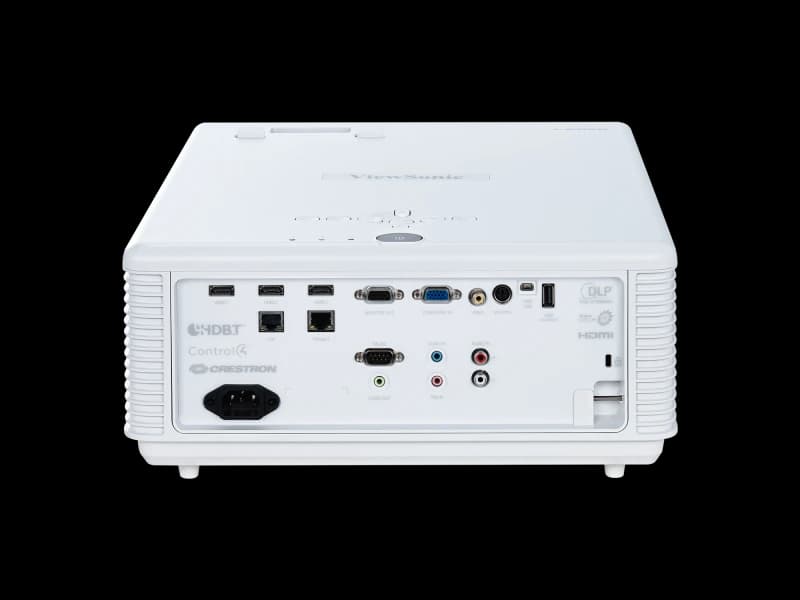 ViewSonic LS900WU laser installation projector, rear connector panel