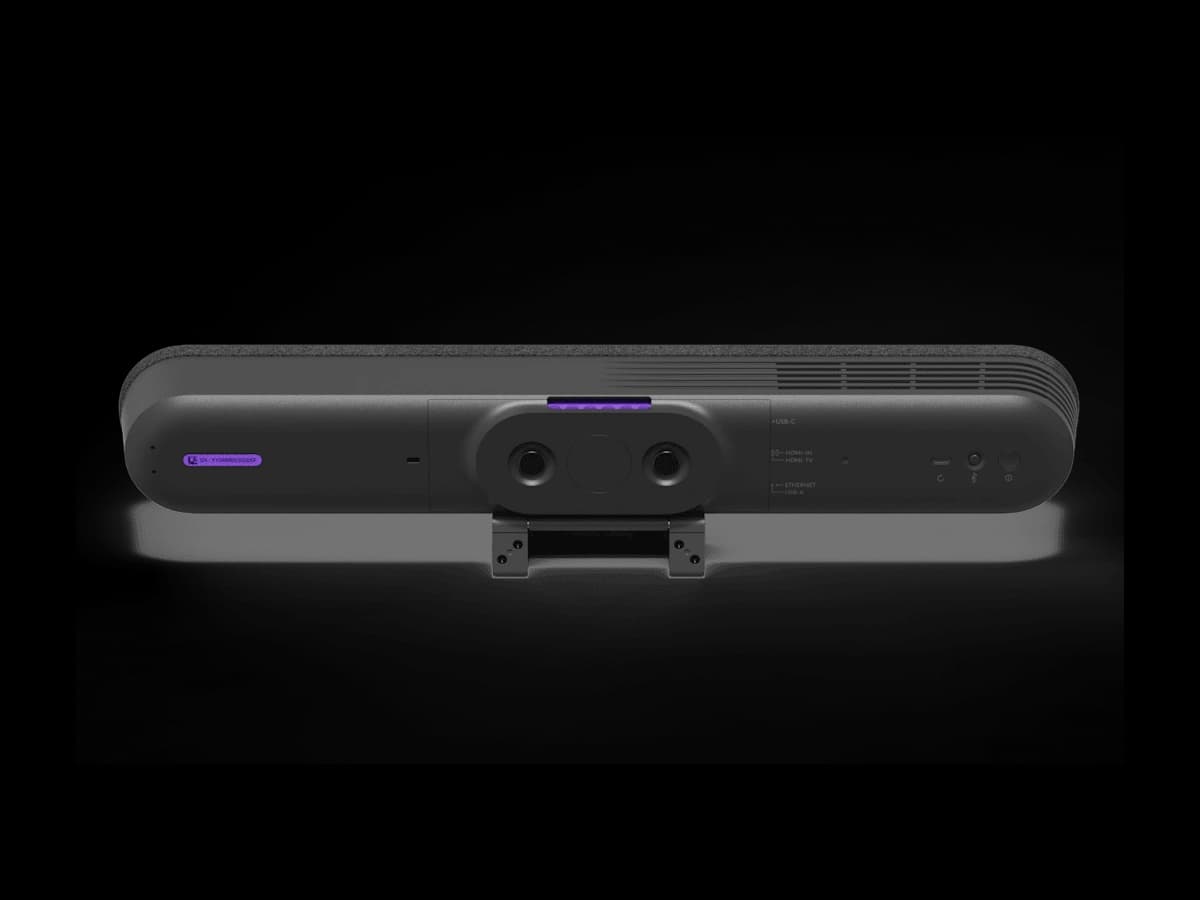 Logitech Rally Bar Huddle, rear view showing ports