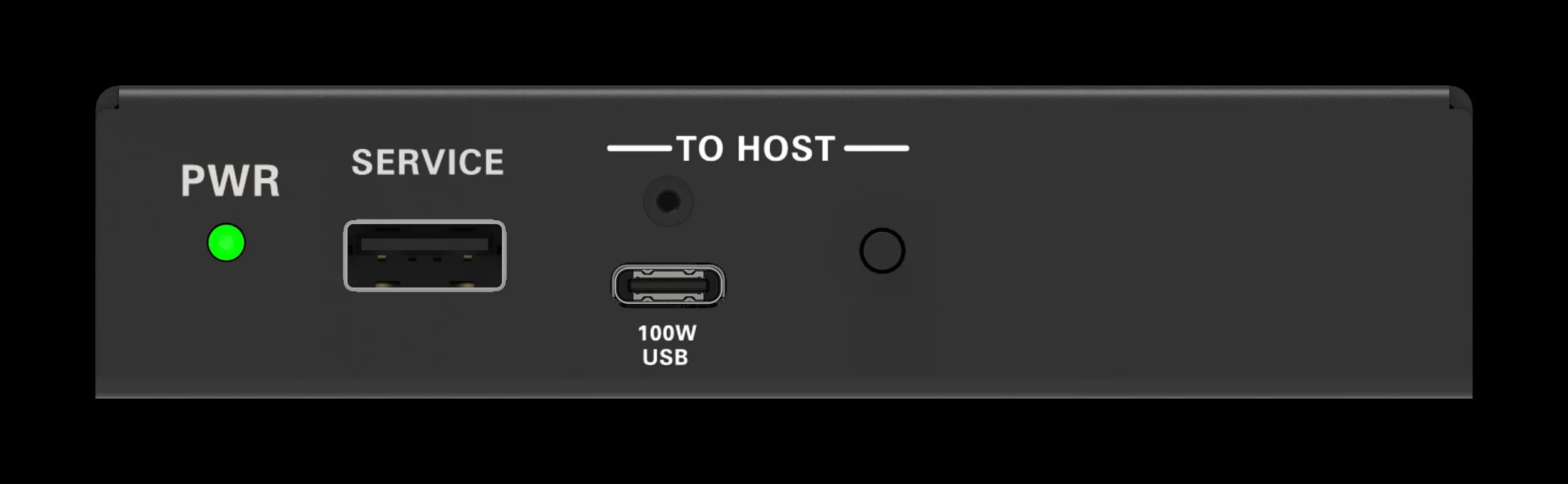 Crestron PSU-MIDSPAN-USB-1-C KIT midspan USB-C power injector, connections