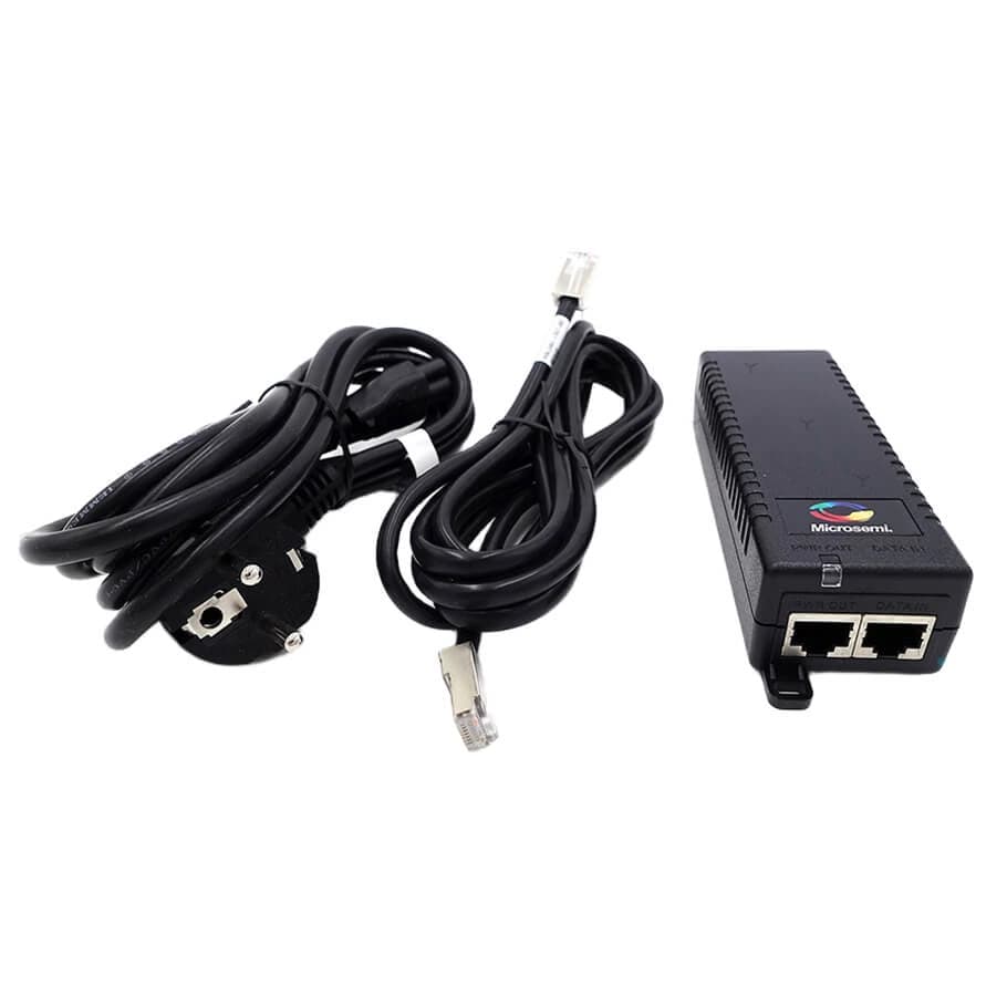 Poly Trio C60 Power Kit — PoE mid-span injector, power cord and CAT-5 cable