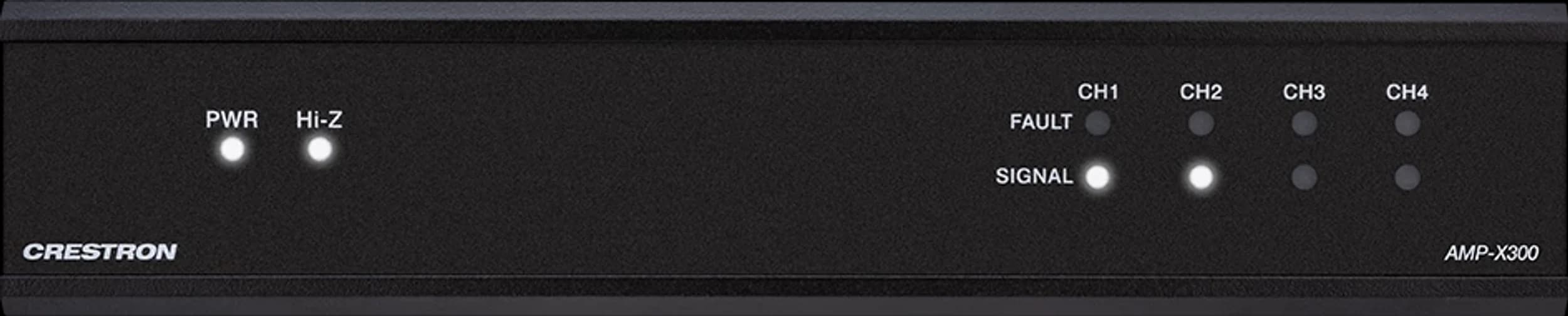 Crestron AMP-X300 4-channel X-Series amplifier, front view