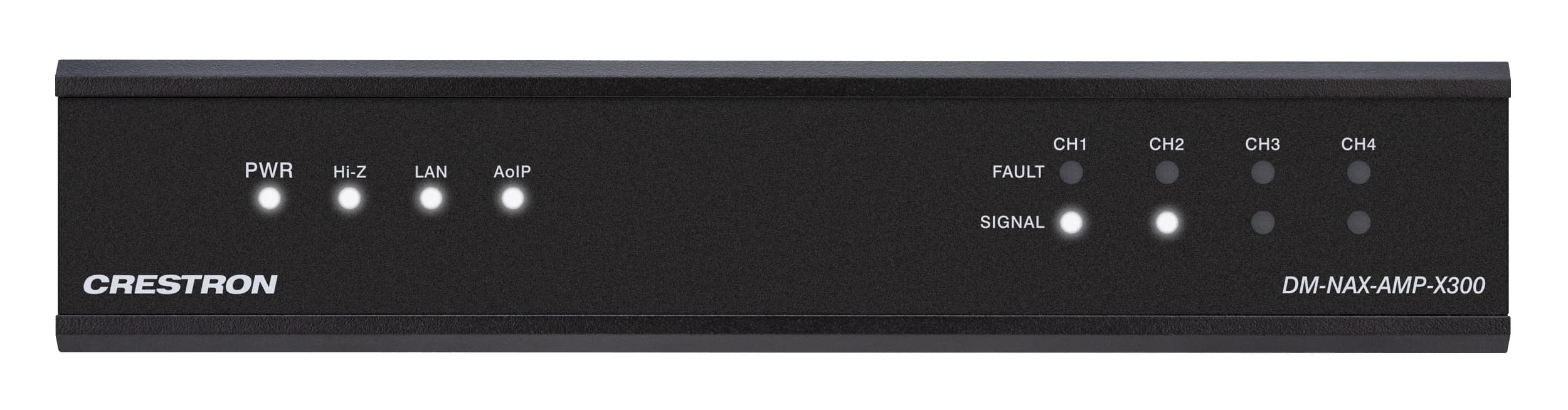 Crestron DM-NAX-AMP-X300, front panel view