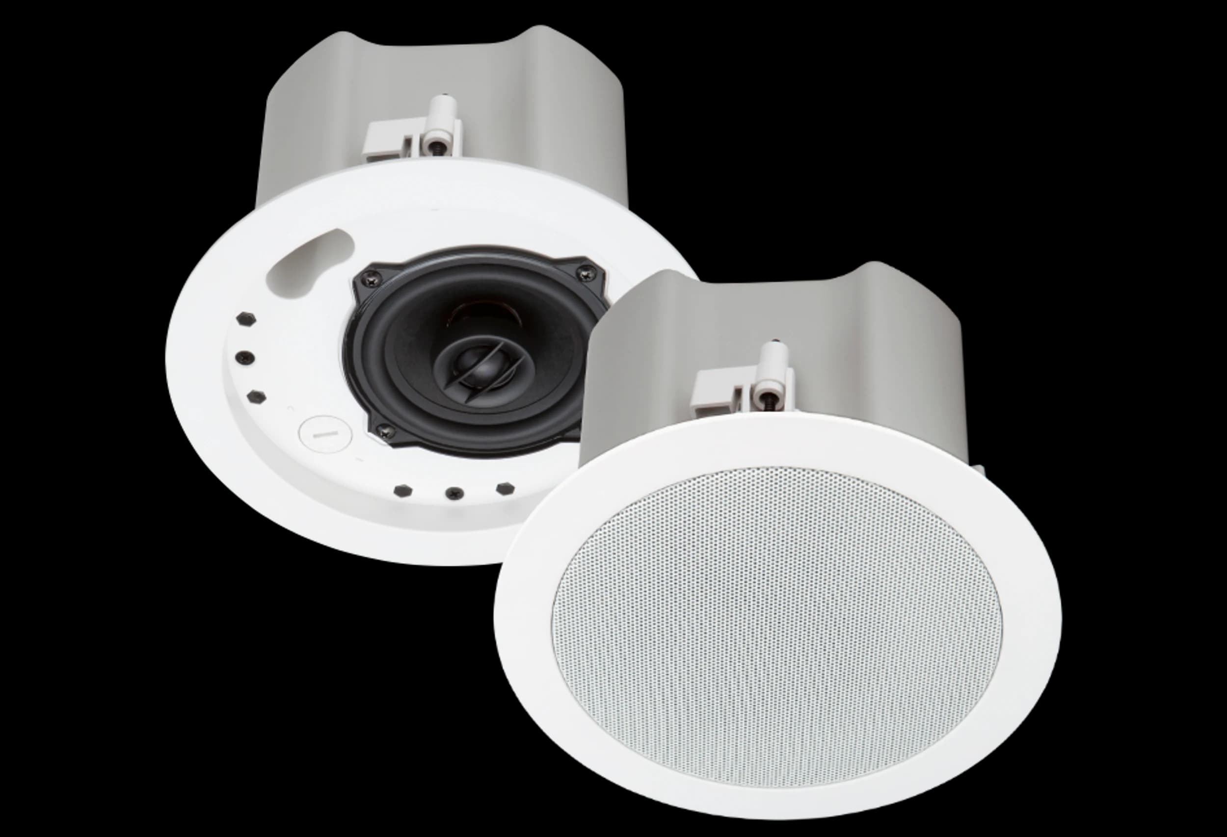 Crestron Saros Integrator ICI4T in-ceiling speaker, front view
