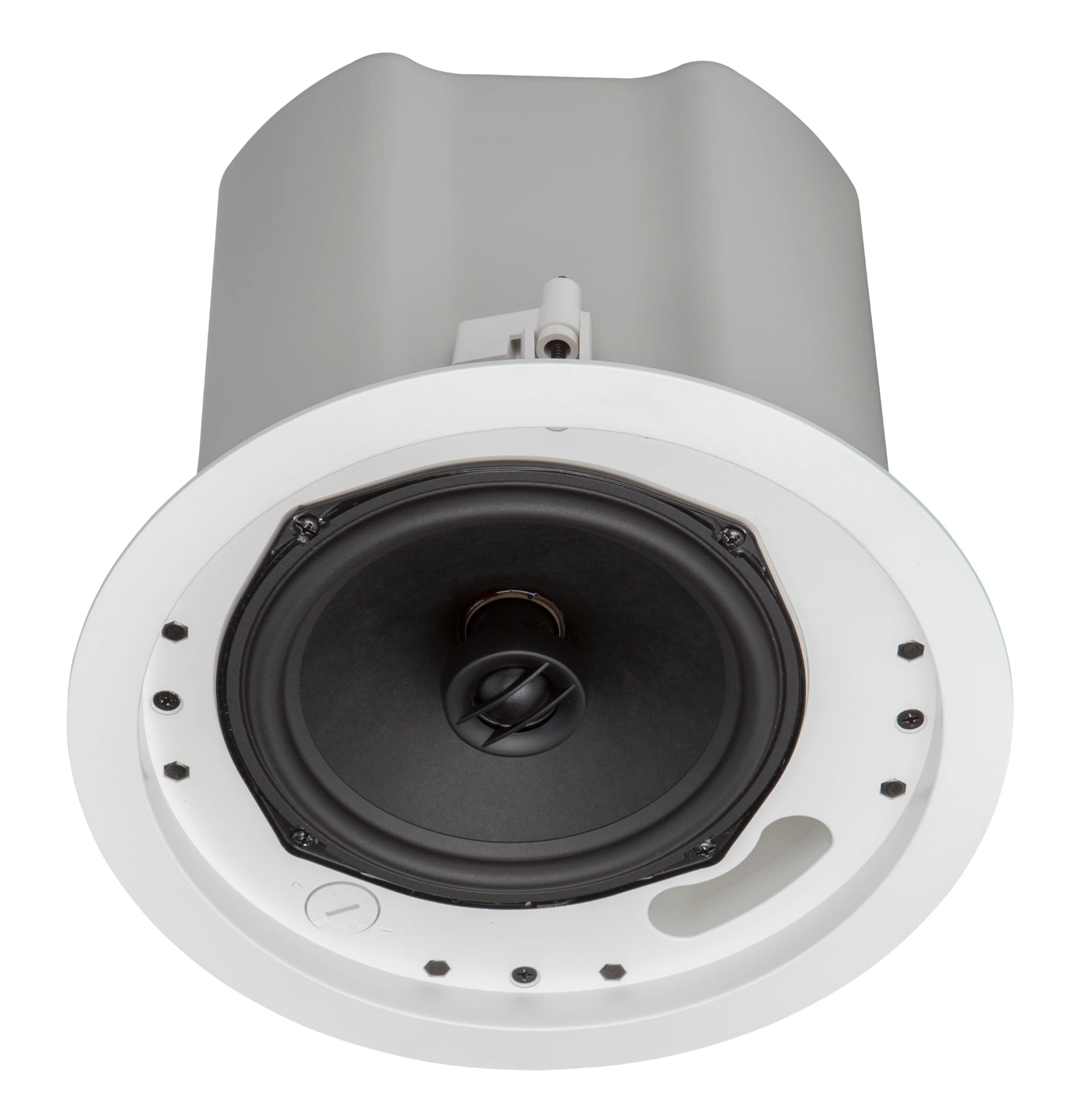 Crestron Saros Integrator ICI6T, front view with grille removed