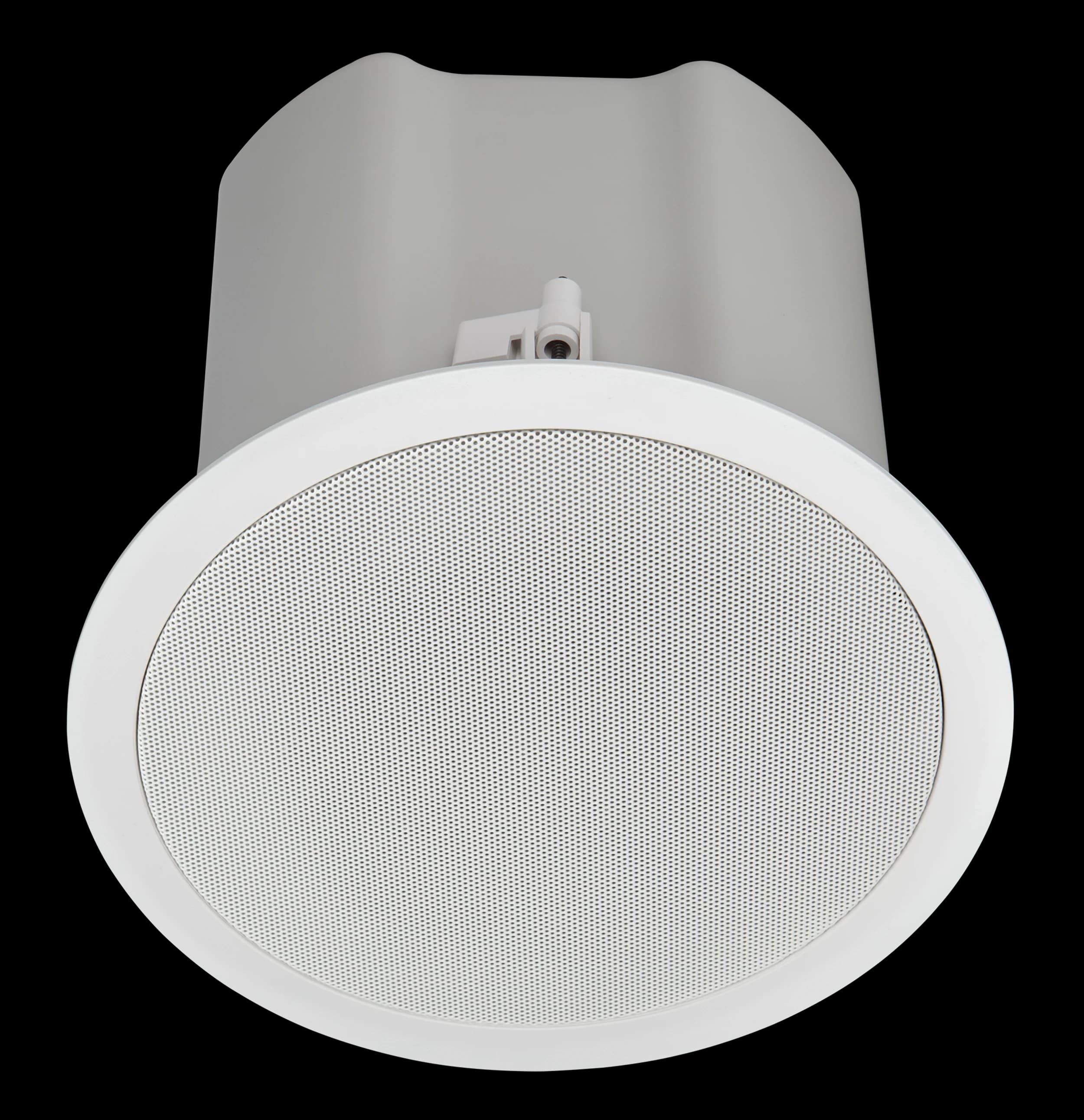 Crestron Saros Integrator ICI6T in-ceiling speaker, angled view
