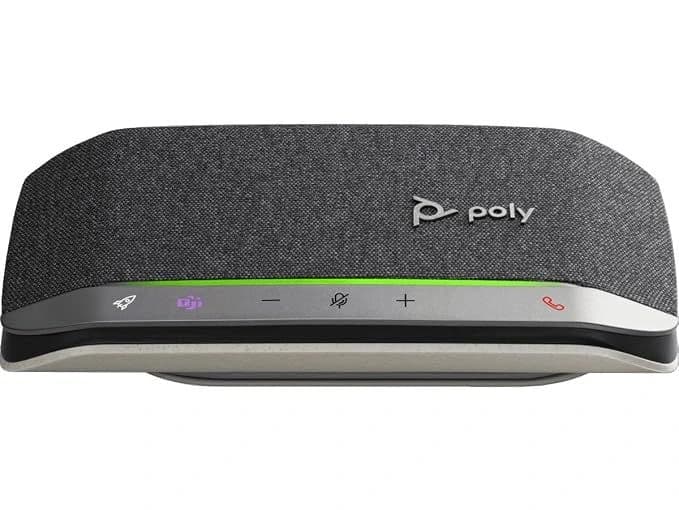 Poly Sync 20 speakerphone, angled view