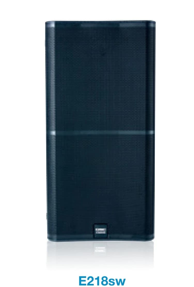 QSC E218sw dual 18-inch passive subwoofer, front view
