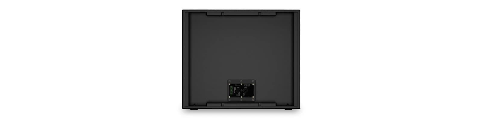 QSC PL-SUB18, rear view with connector panel