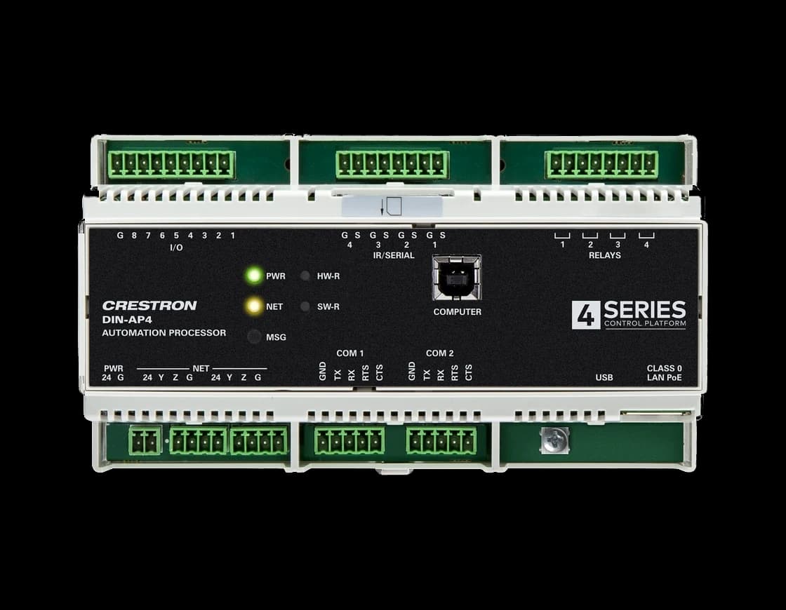Crestron DIN-AP4 DIN rail control processor