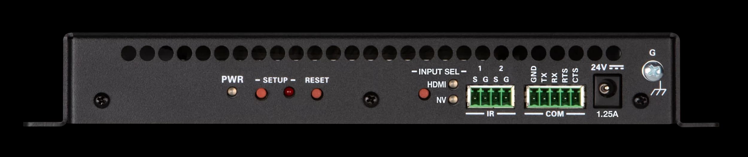 Crestron DM-NVX-360 AV-over-IP encoder/decoder, rear view