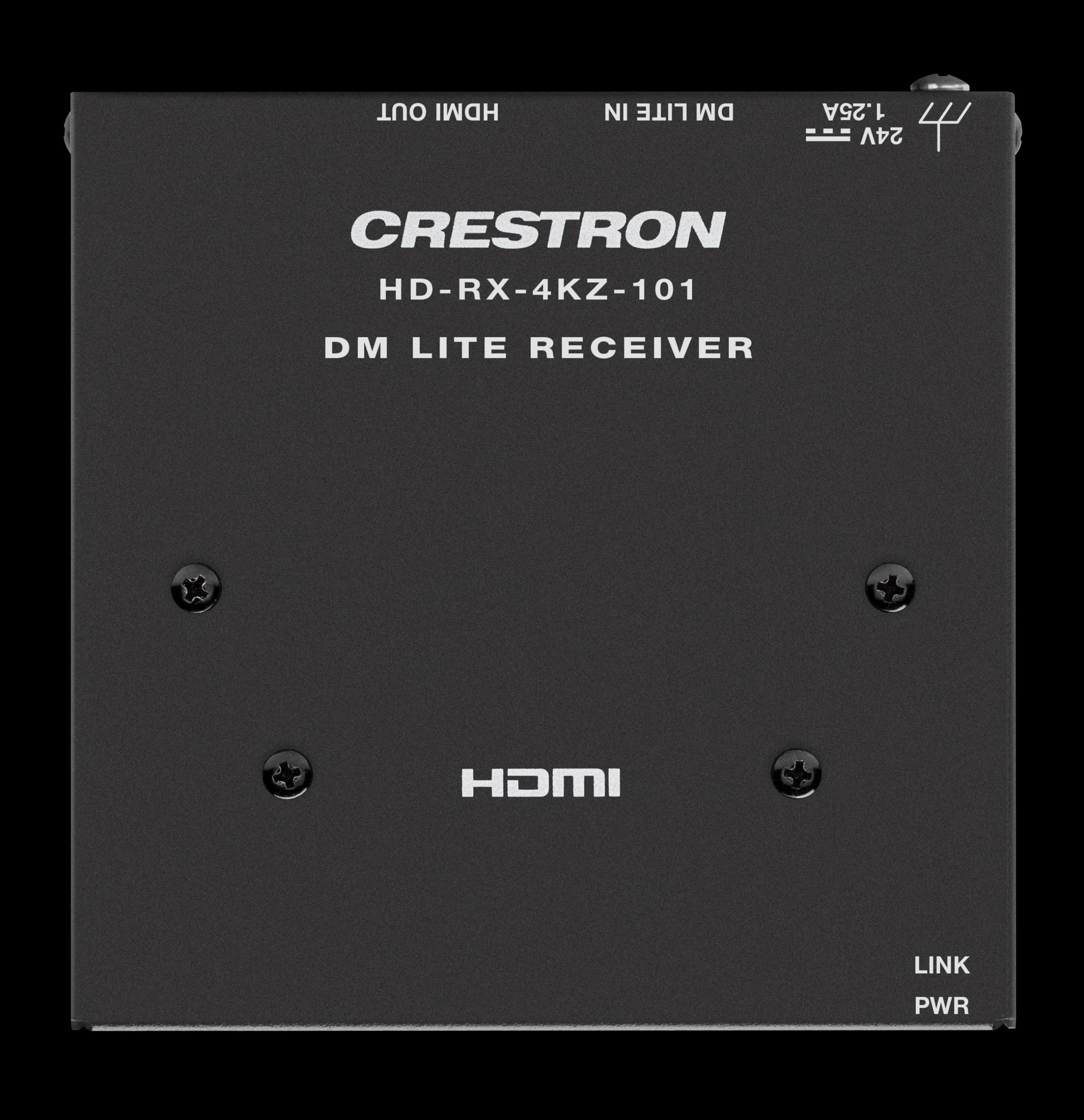 Crestron HD-RX-4KZ-101 DM Lite receiver, top view