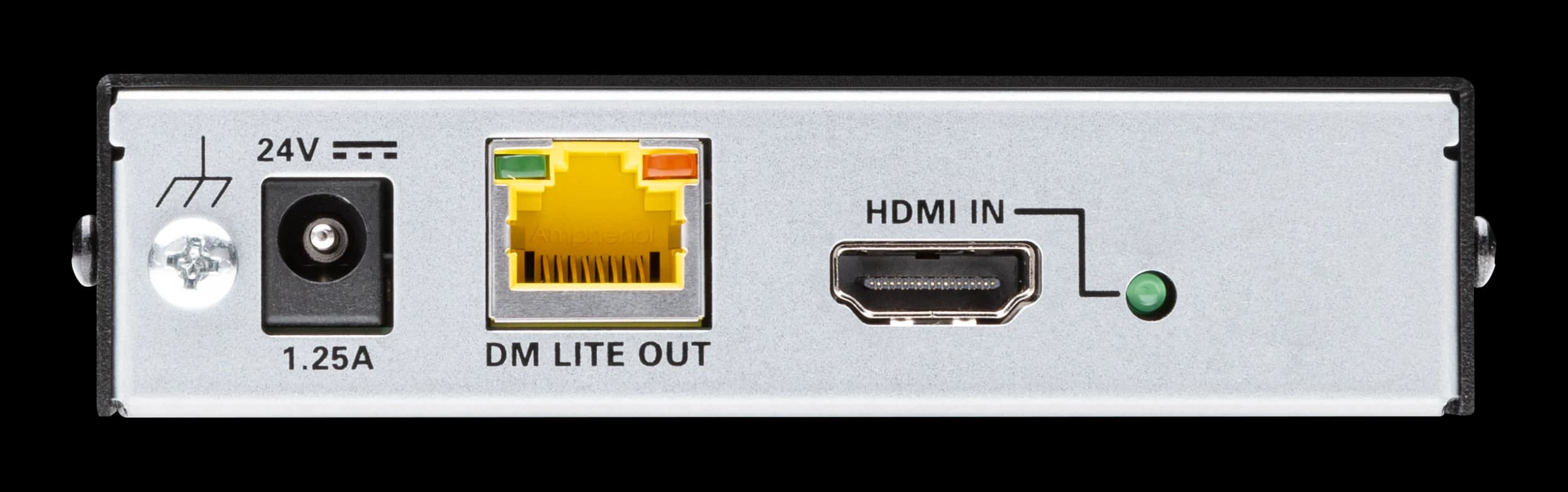Crestron HD-TX-4KZ-101 DM Lite transmitter, rear view