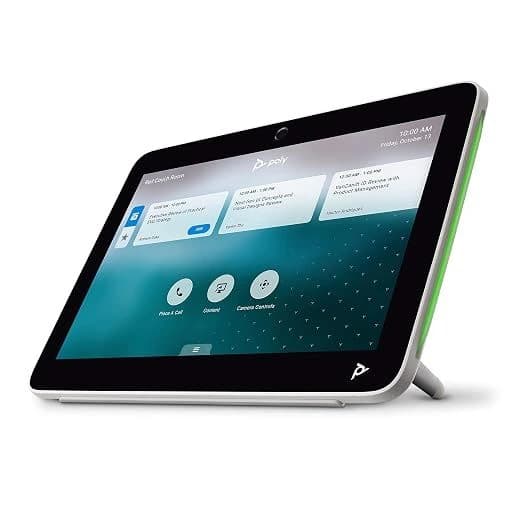 Poly TC10 Touch Controller White, angled view