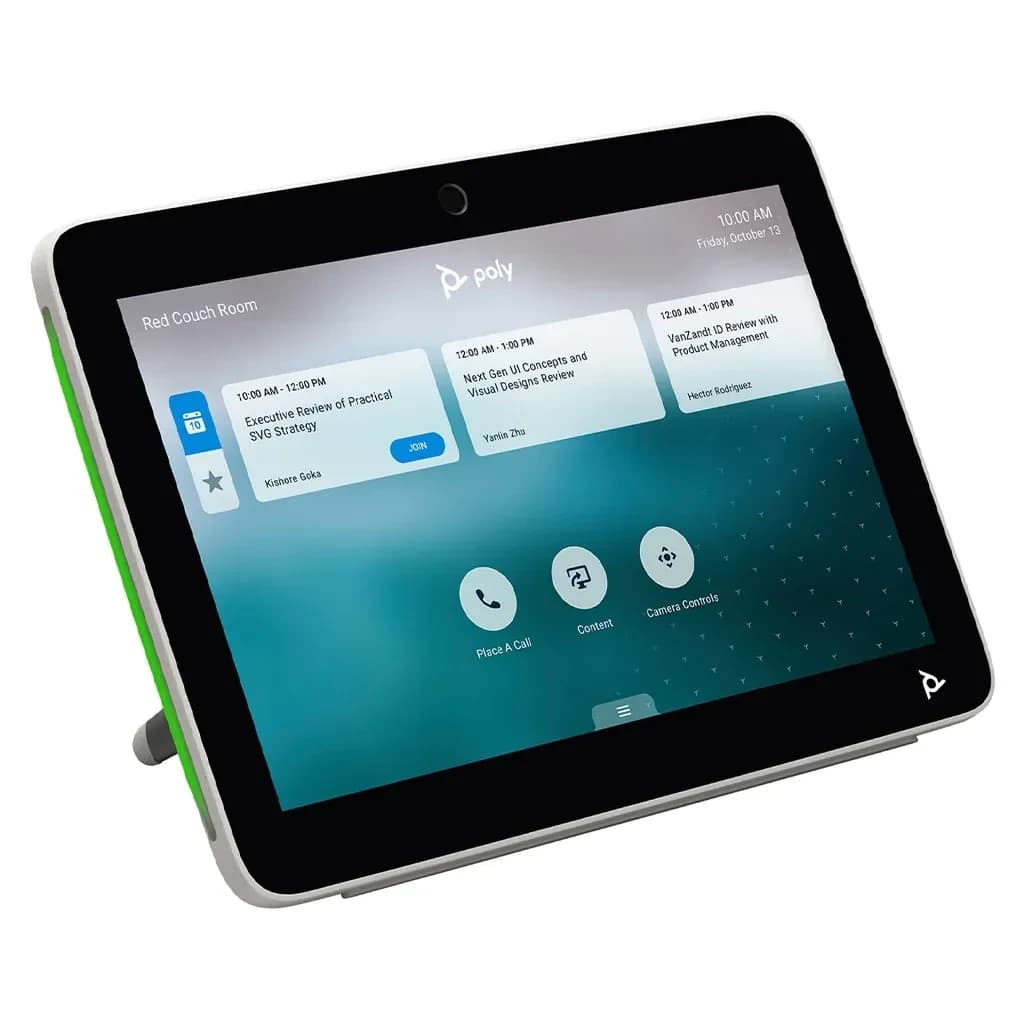 Poly TC10 Touch Controller White, front view
