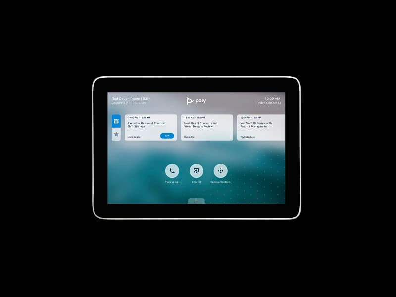 Poly TC8 touch controller, front view