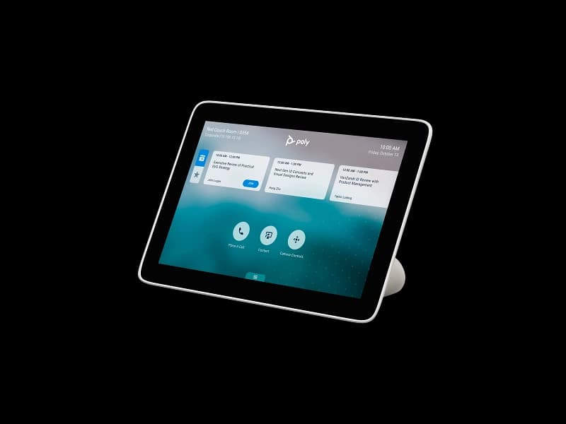 Poly TC8 touch controller, angled view