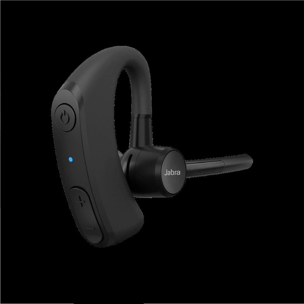 Jabra Perform Go 4 headset showing the power, volume and call controls