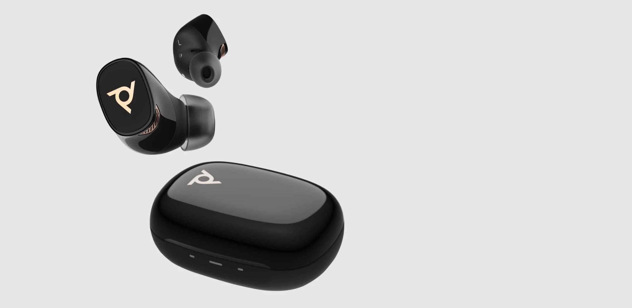 Poly Voyager Free 20 true wireless earbuds, studio view