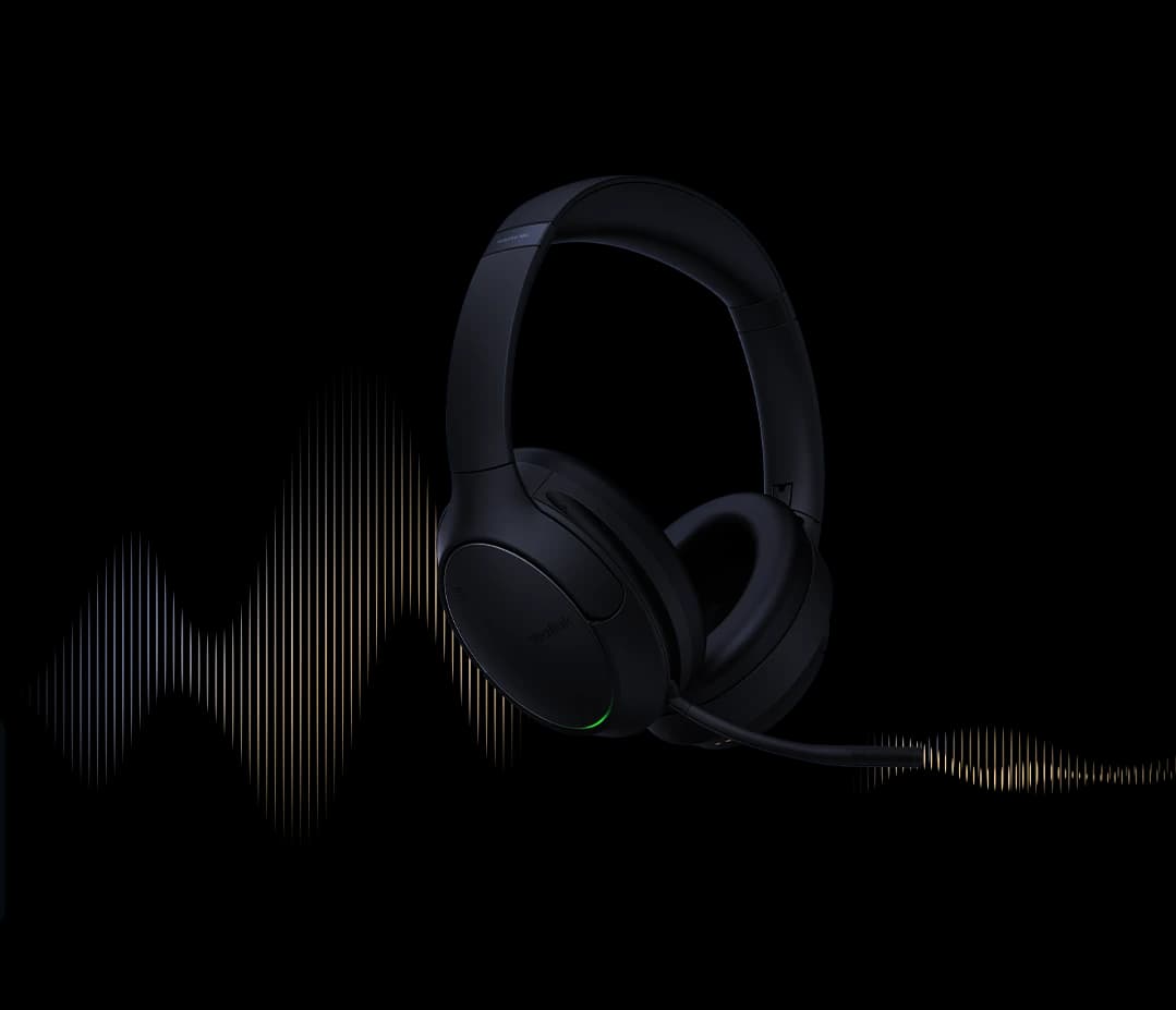 Yealink BH78 ANC Bluetooth wireless headset, angled studio view