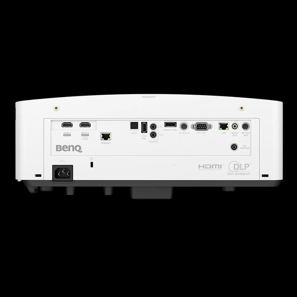 BenQ LK935 4K laser conference room projector, rear connector panel
