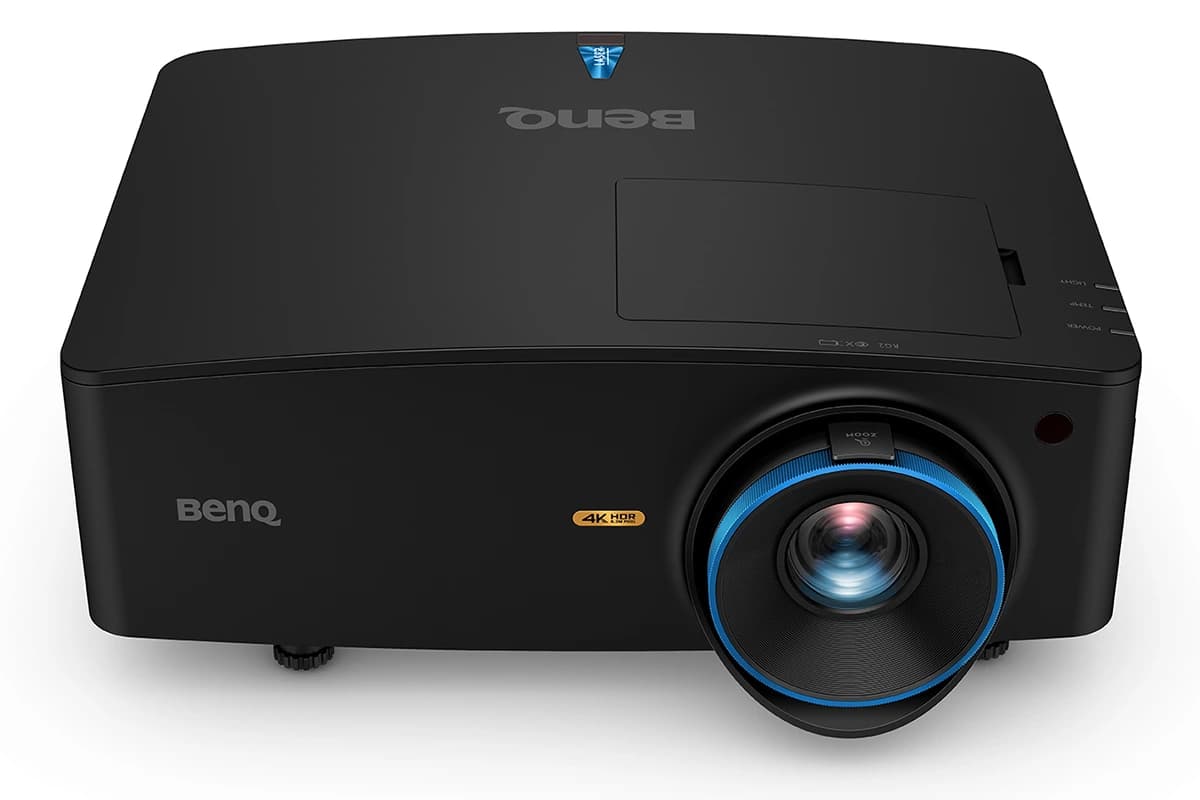 BenQ LK936ST 4K short-throw laser projector, angled view