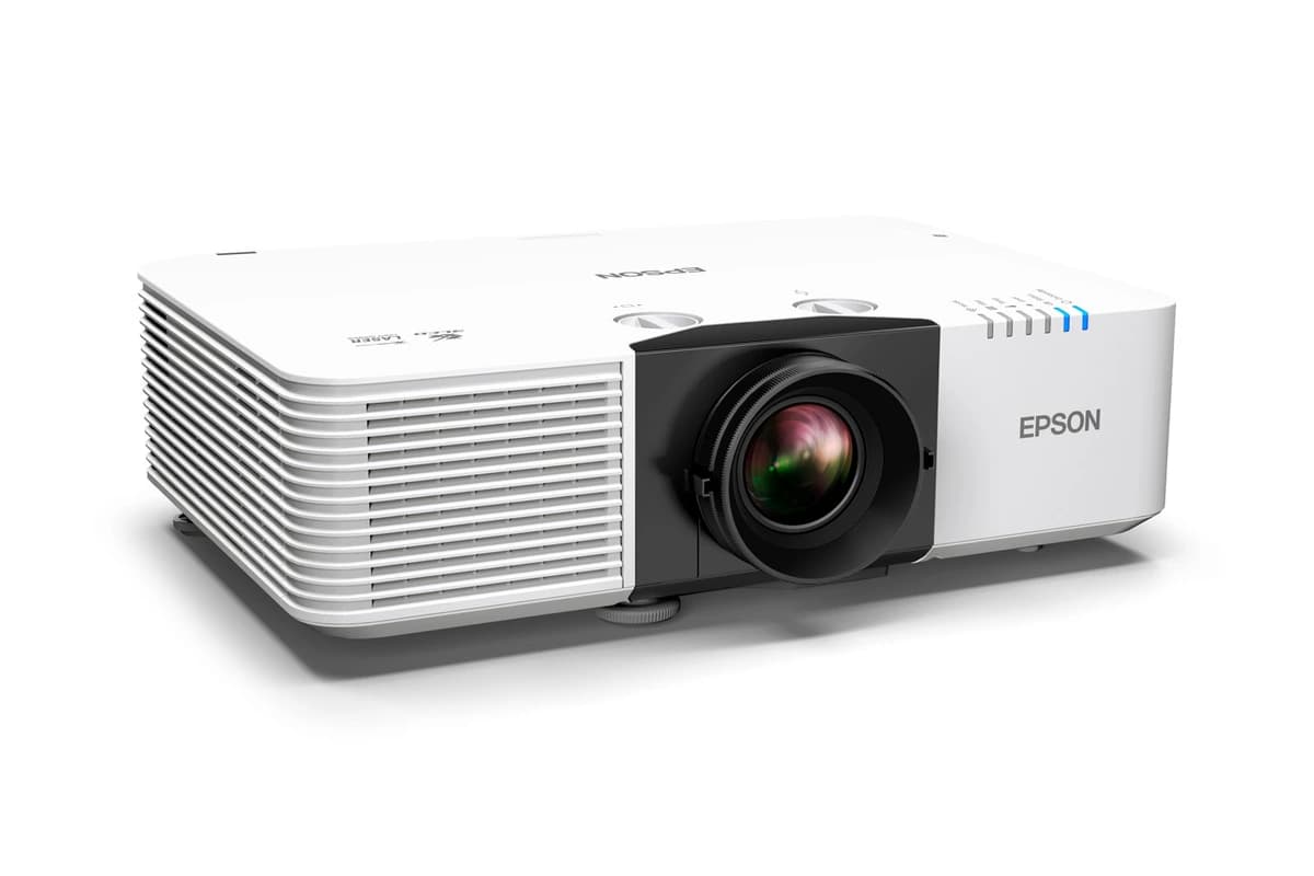 Epson PowerLite L690U laser projector, angled view