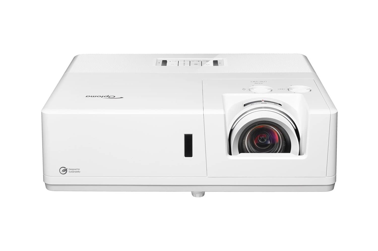 Optoma ZK608T 4K laser projector, angled view