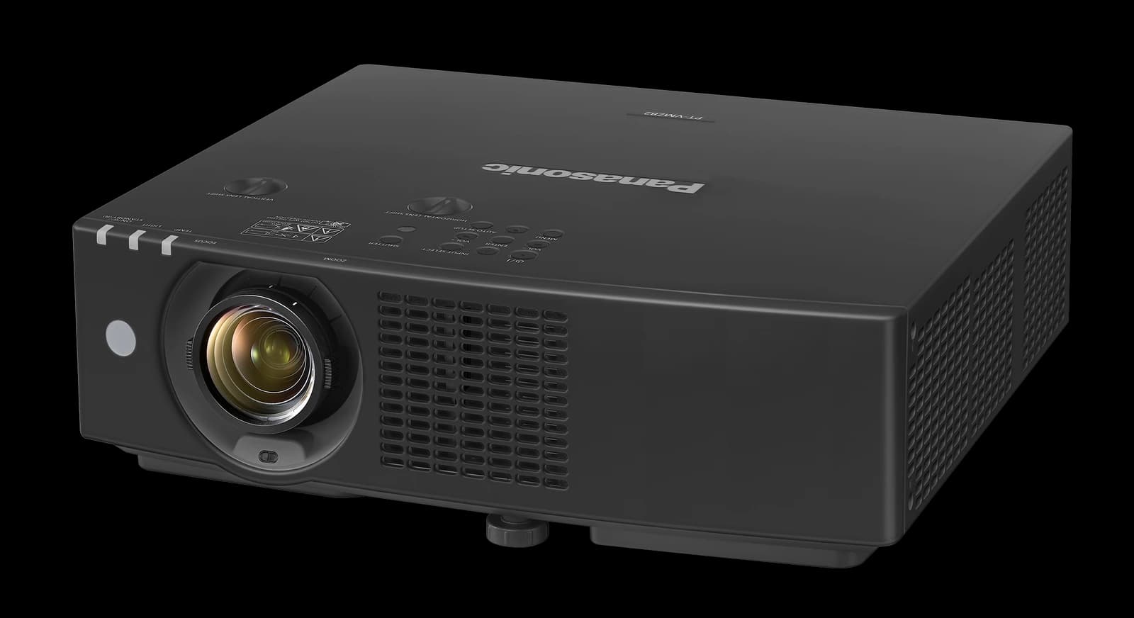Panasonic PT-VMZ82 laser projector, angled view