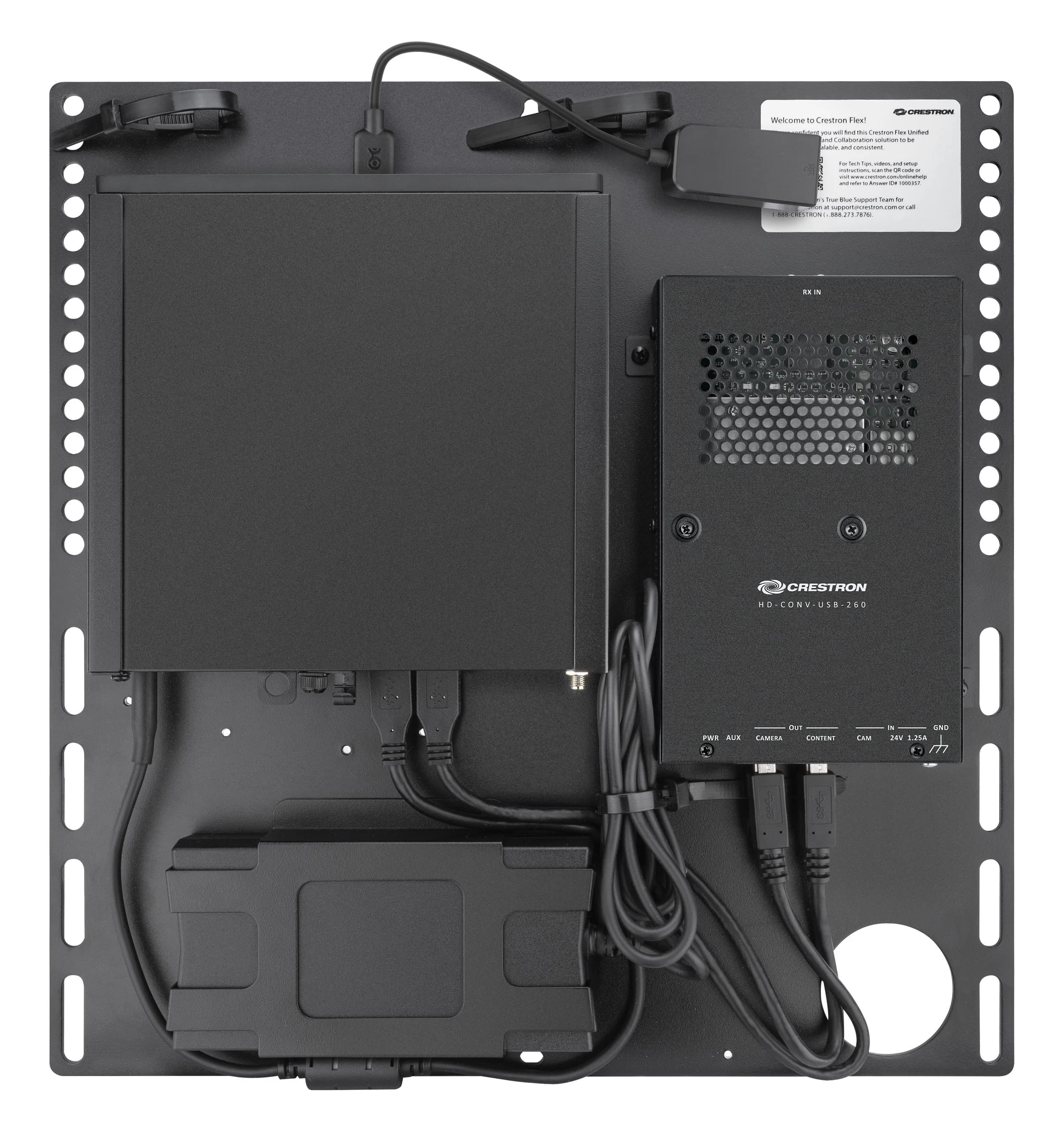 Crestron UC-CX100-T kit — included UC-BRKT-260-P-T-ASSY bracket assembly