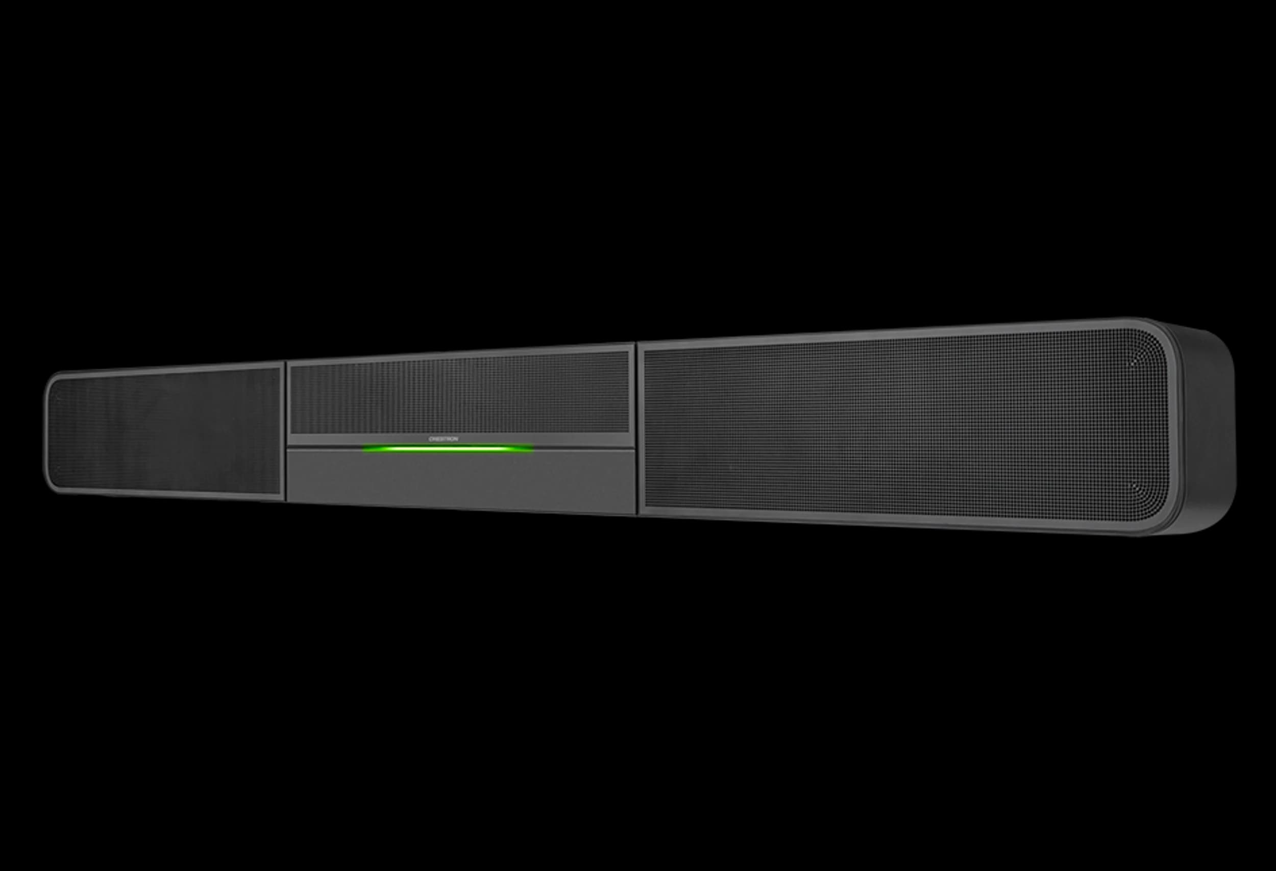 Crestron UC-SB1 UC video conference smart soundbar, front-left angle