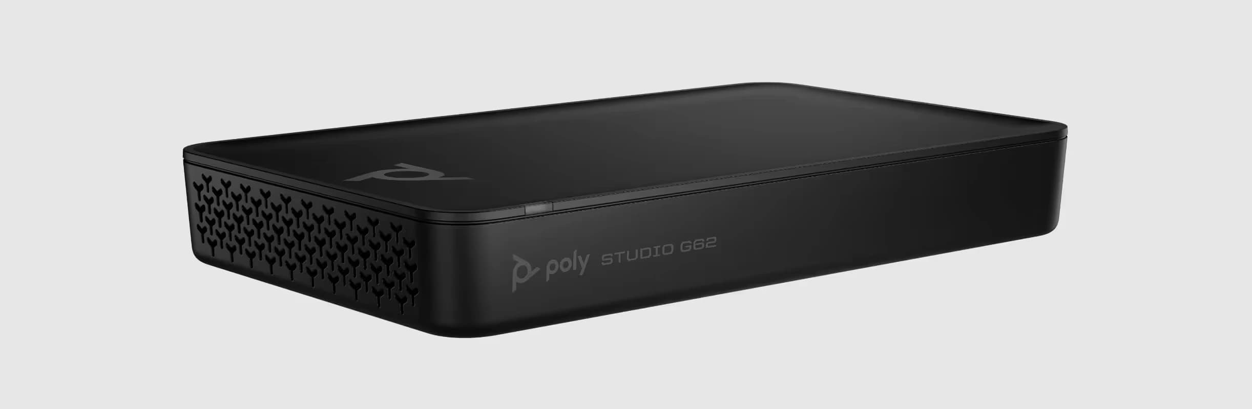 HP Poly Studio G62 video conferencing codec, angled view