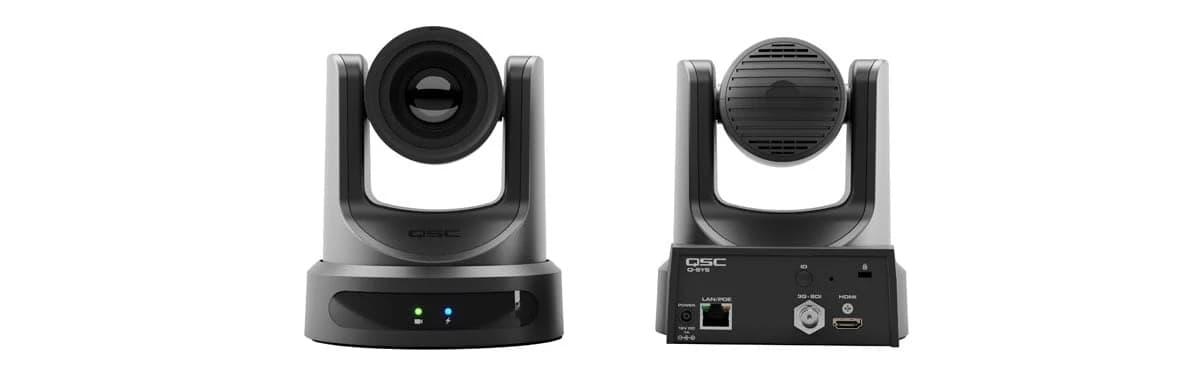 QSC Q-SYS NC-20x60 PTZ camera, rear panel