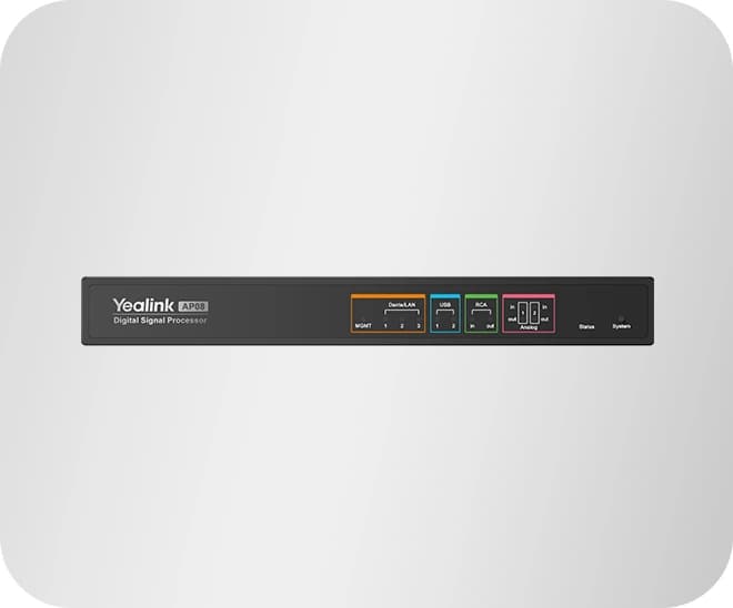 Yealink AP08, front panel port label detail